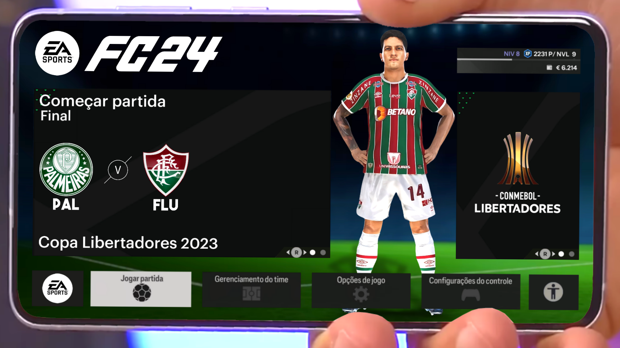 FIFA 16 MOD EA FC 2024 ANDROID ATUALIZADO LIBERTADORES E GRÁFICOS