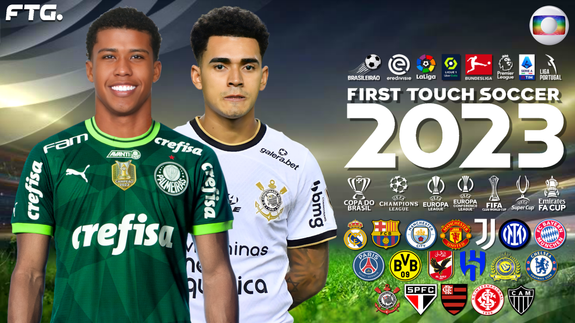 FOOTBALL LEAGUE 2023 PATCH BRASILEIRÃO LICENCIADO KITS E ELENCO