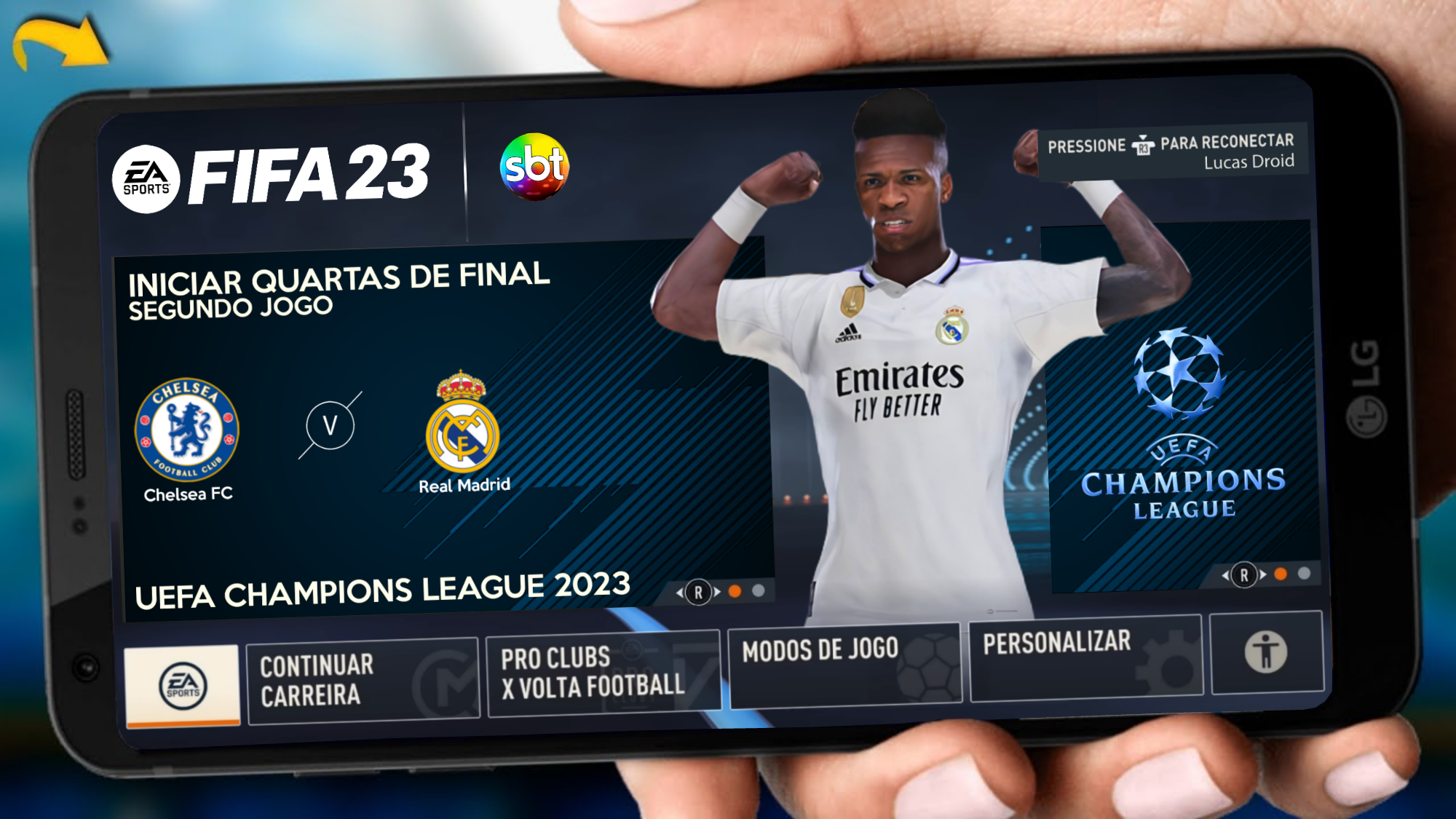 LANÇOU FIFA 23 MOBILE OFFLINE COM MODO CARREIRA/ BRASILEIRÃO 2023  ATUALIZADO/ NARRAÇÃO PARA ANDROID 